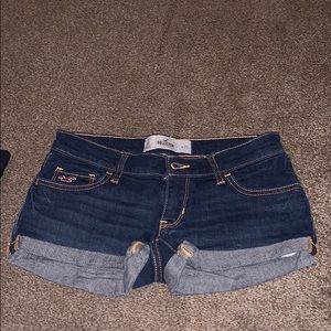 Dark blue jean shorts